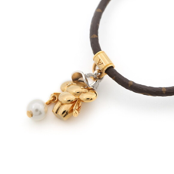LOUIS VUITTON White Pearl Monogram Charm Bracelet - Picture 2 of 11